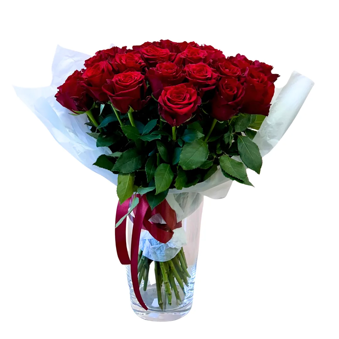 25 punast roosi